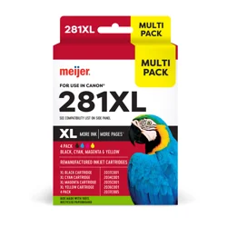 Meijer Canon Ink Cli-281xl Bcmy 4pk