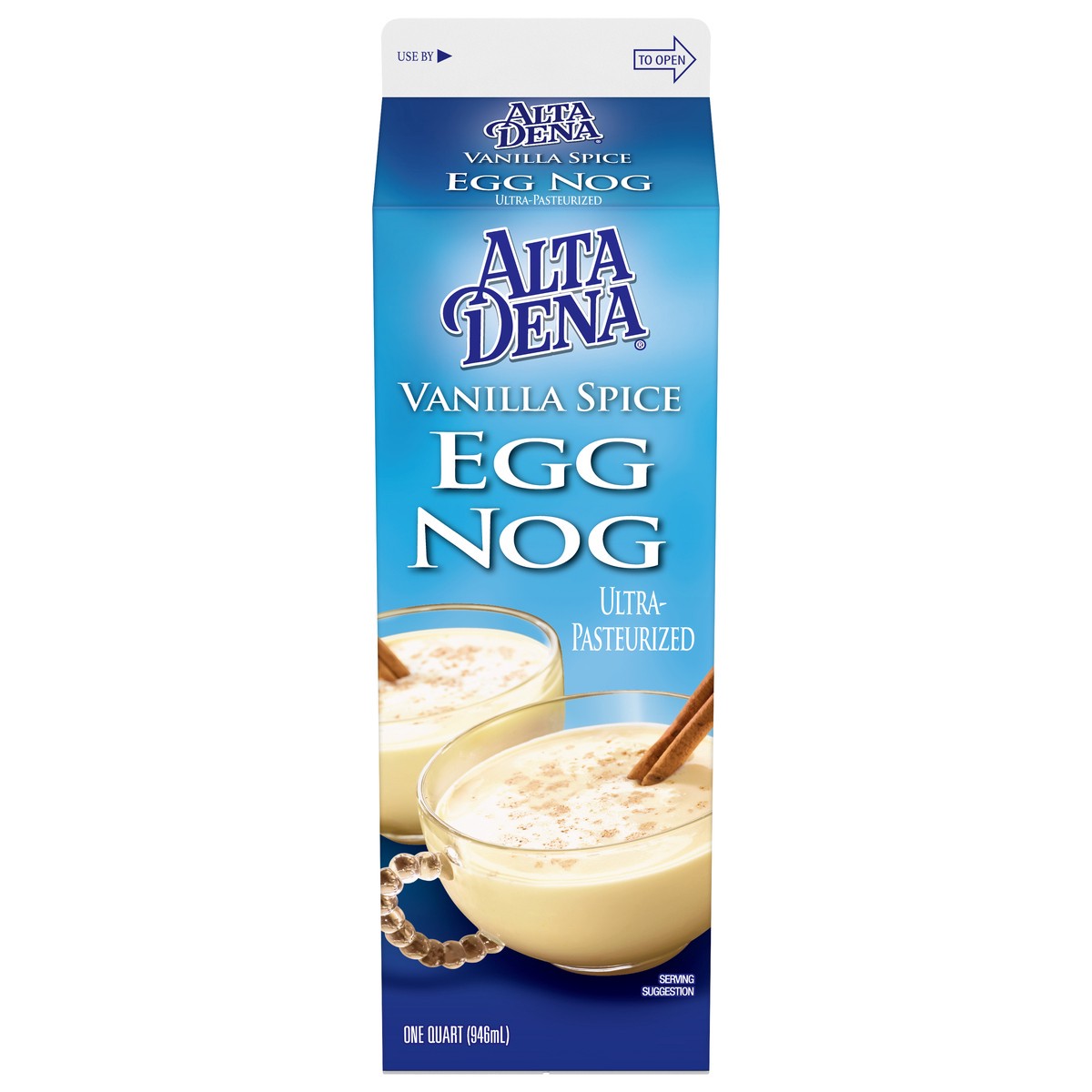 slide 4 of 4, Alta Dena Vanilla Spice Eggnog Quart, 1 qt