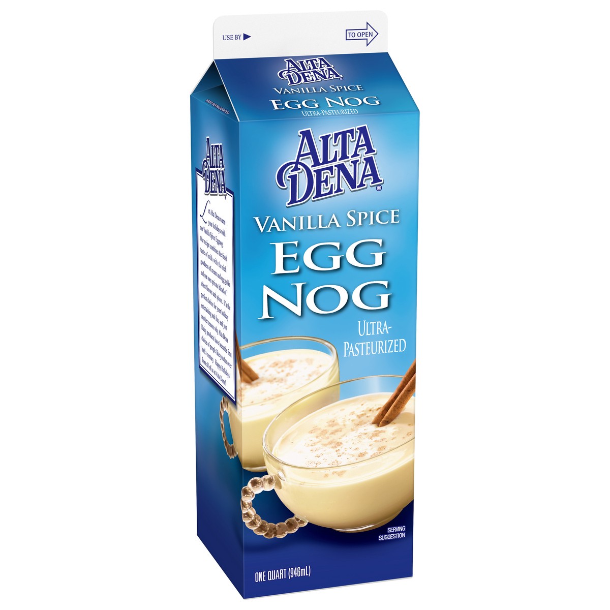 slide 3 of 4, Alta Dena Vanilla Spice Eggnog Quart, 1 qt