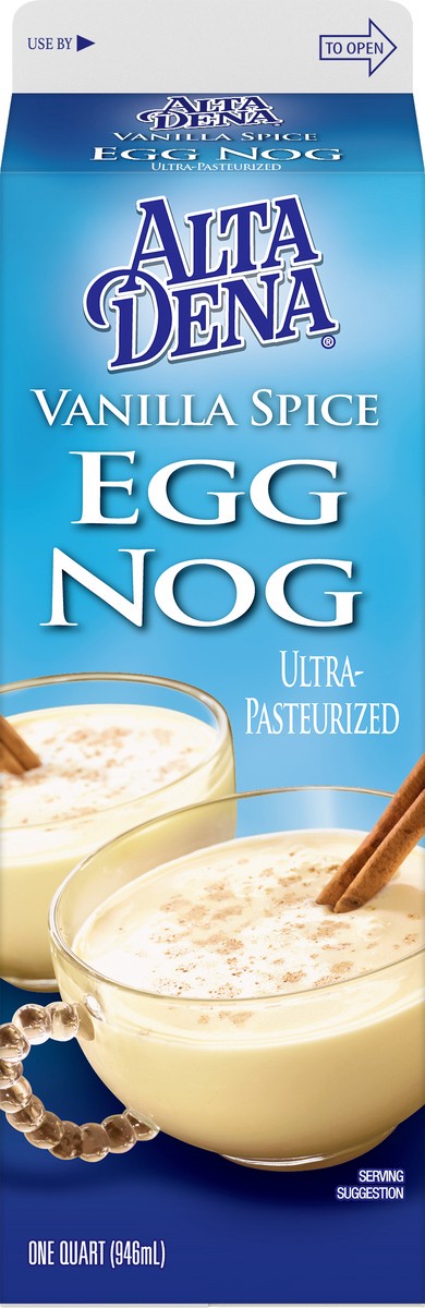 slide 1 of 4, Alta Dena Vanilla Spice Eggnog Quart, 1 qt