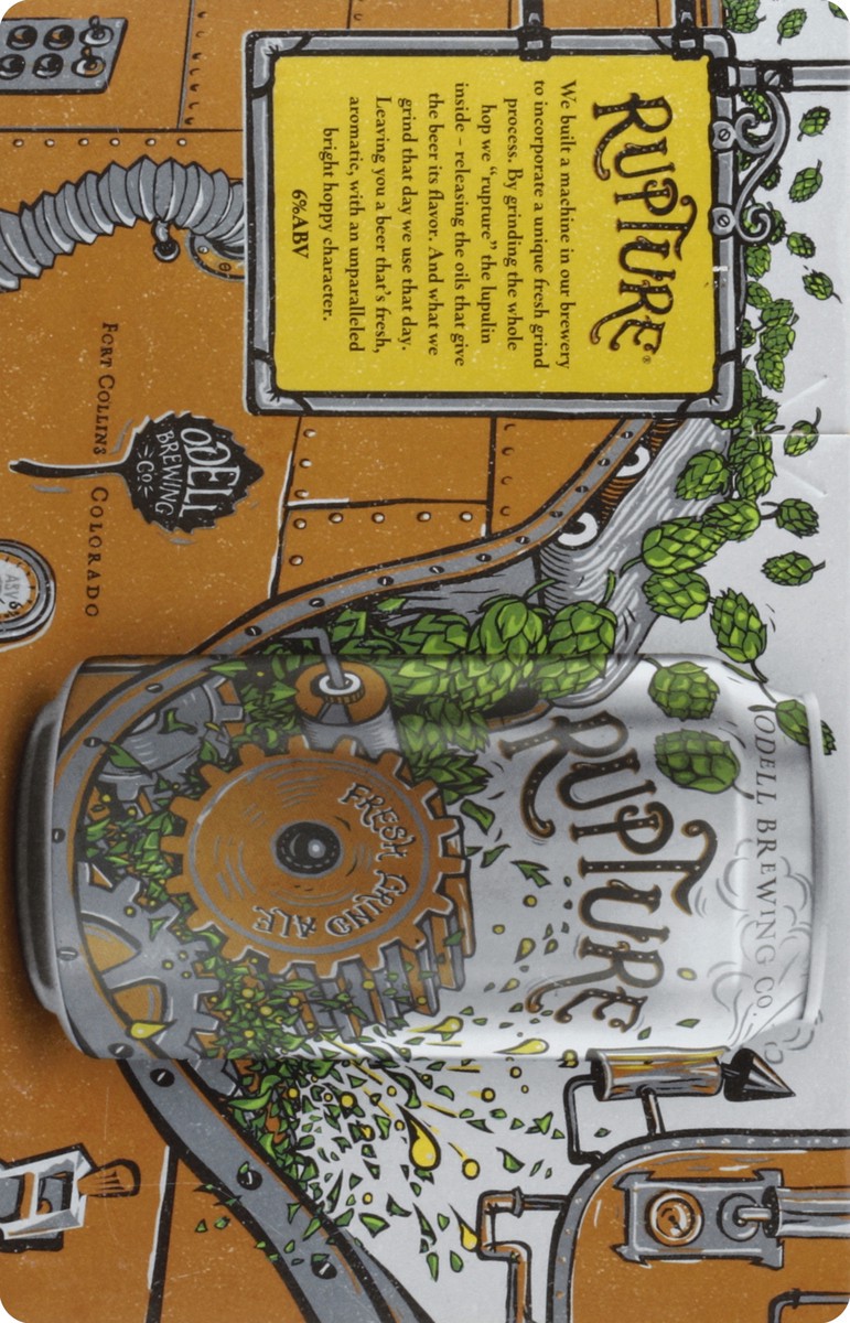 slide 3 of 4, ODELL BREWING CO Odell Brewing Rupture Fresh Grind IPA  - 6 Pack 12 fl oz. Cans, 72 oz