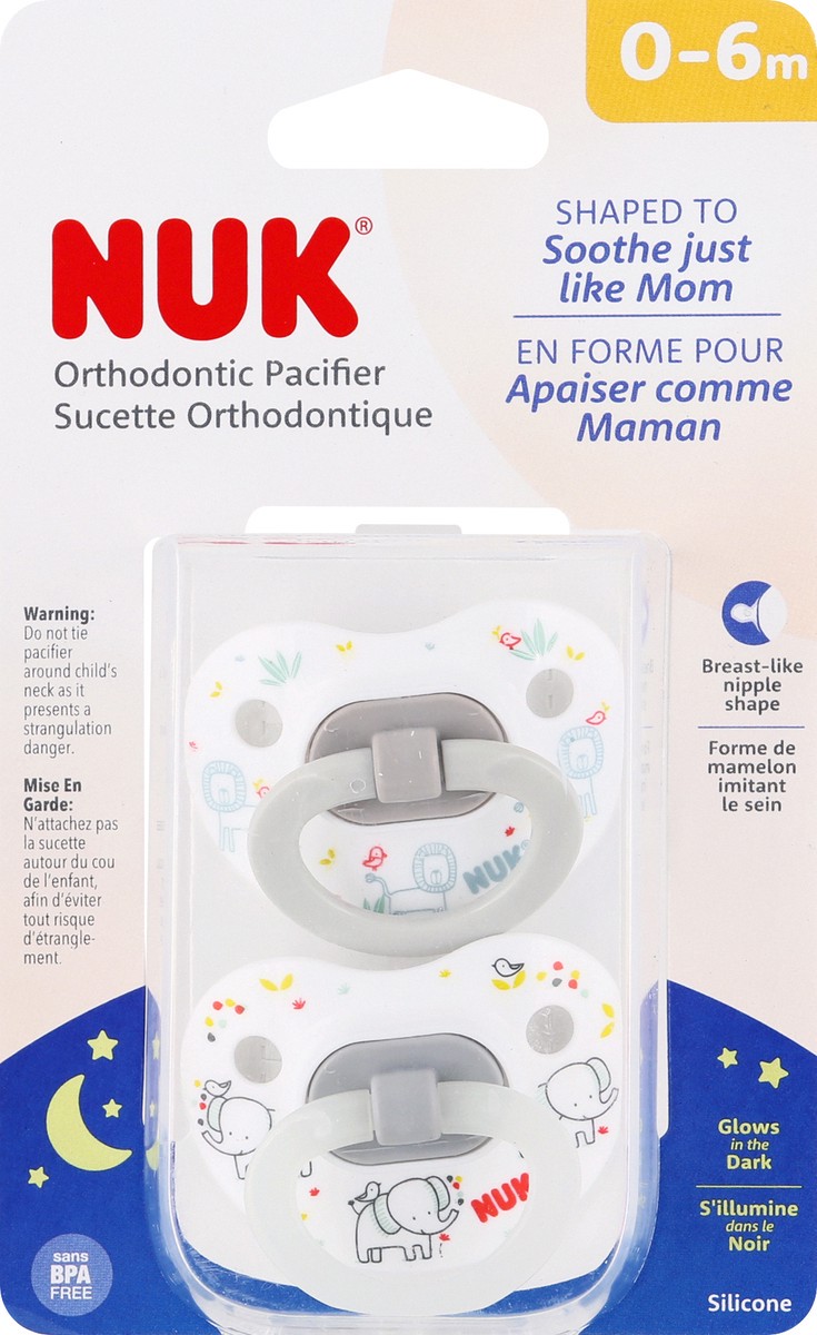 slide 1 of 9, Nuk Pacifier Fashion Mixed Case Size, 2 ct