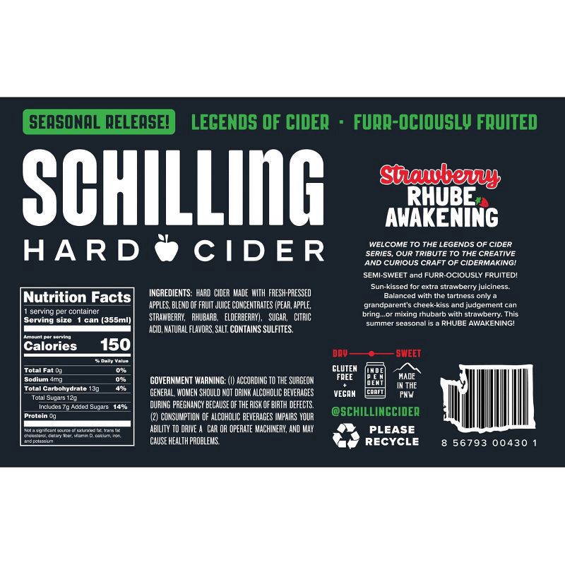 slide 2 of 4, Schilling Cider Seasonal - Chaider Spiced Chai Cider, 6 ct; 12 oz