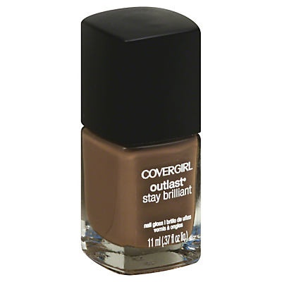 slide 1 of 1, Covergirl Outlast Stay Brilliant Nail Gloss Toasted Almond, 1 ct