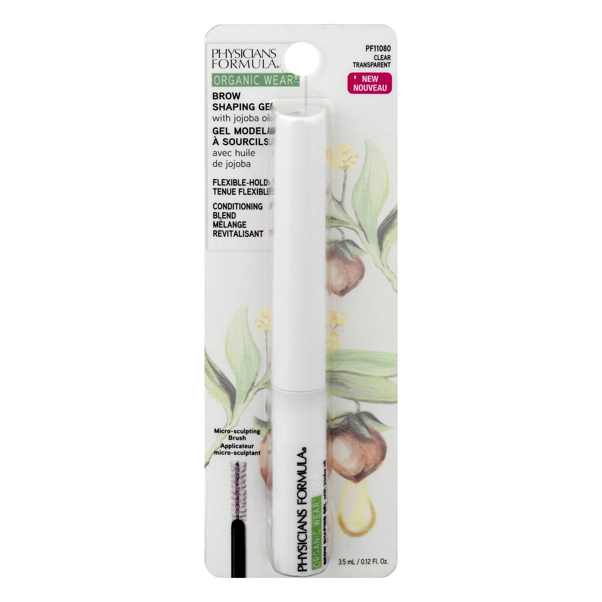 slide 1 of 1, Physicians Formula Organic Wear Clear Transparent Brow Shaping Gel 3.5 ml, 3.5 ml