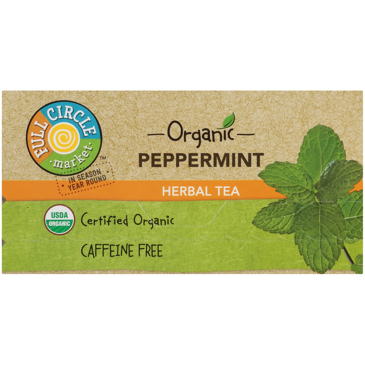 slide 5 of 9, Full Circle Market Caffeine Free Peppermint Herbal Tea - 0.71 oz, 20 ct