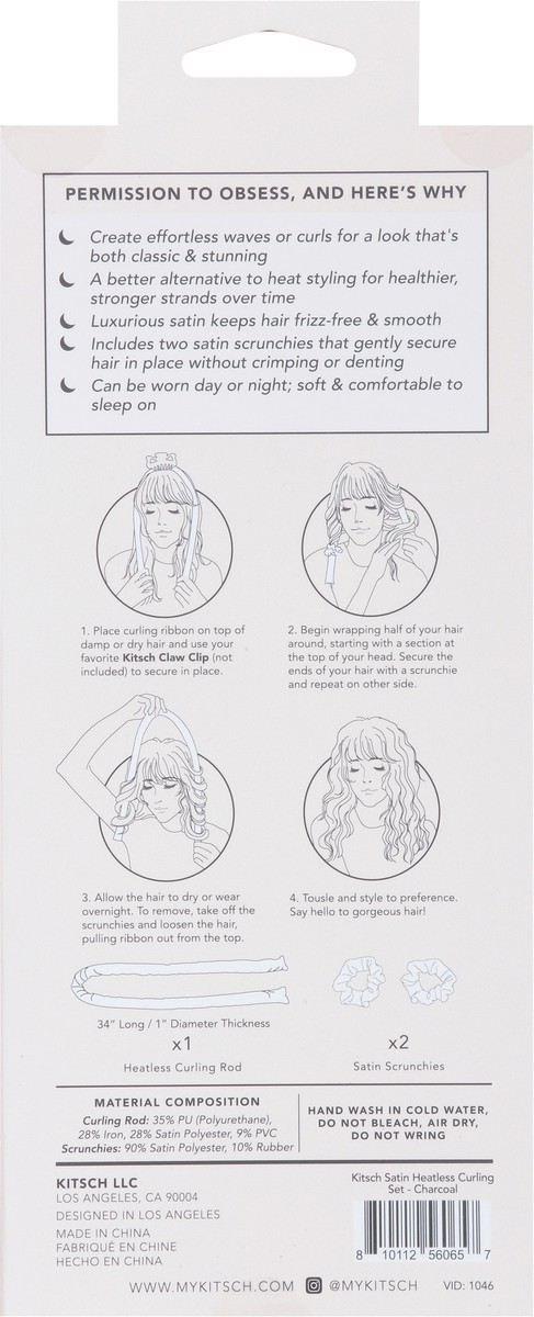 slide 4 of 9, Kitsch The Satin Heatless Curling Set 1 ea, 1 ct