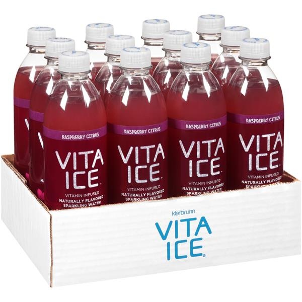 slide 1 of 6, Vita Ice Klarbrunn Vita Ice Raspberry Citrus Sparkling Water 12Pk, 17 fl oz