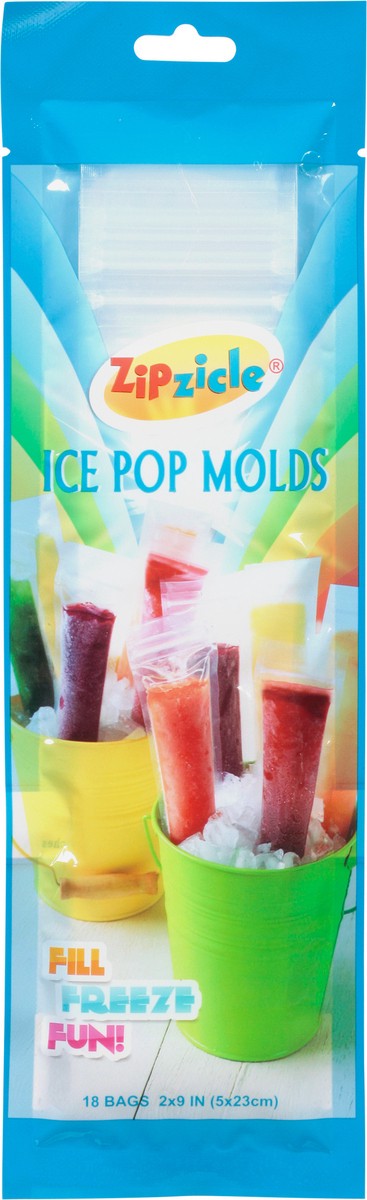slide 7 of 12, Zipzicle Ice Pop Molds 18 Bags 18 ea, 18 ct