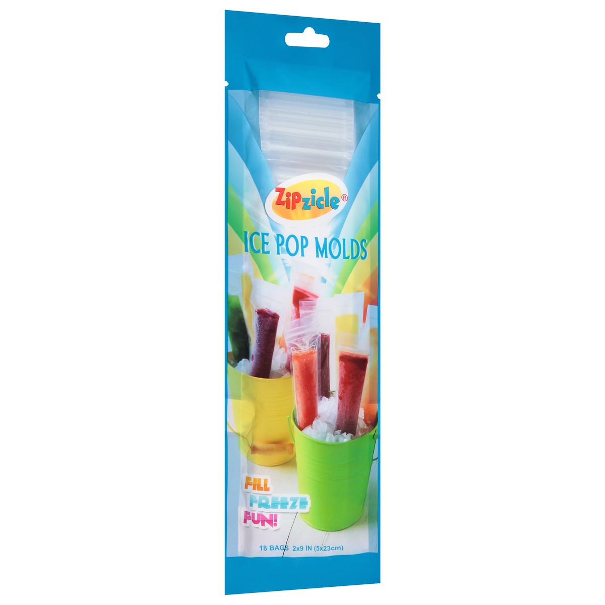 slide 9 of 12, Zipzicle Ice Pop Molds 18 Bags 18 ea, 18 ct