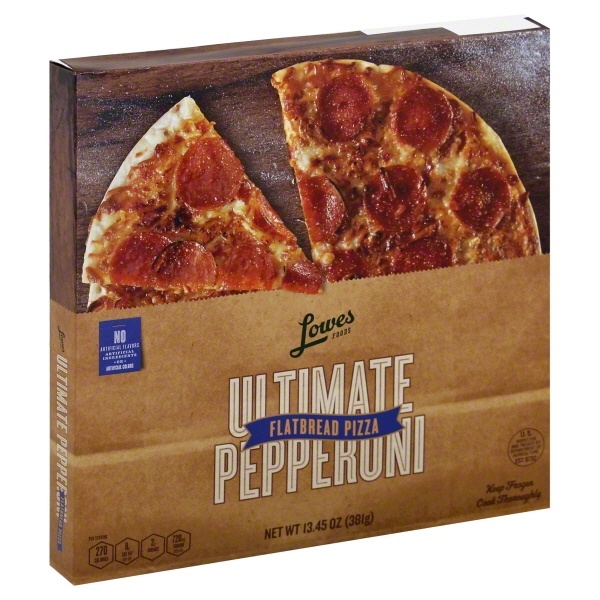 slide 1 of 1, Lowes Foods Pizza Flatbread Ultimate Pepperoni, 13.45 oz