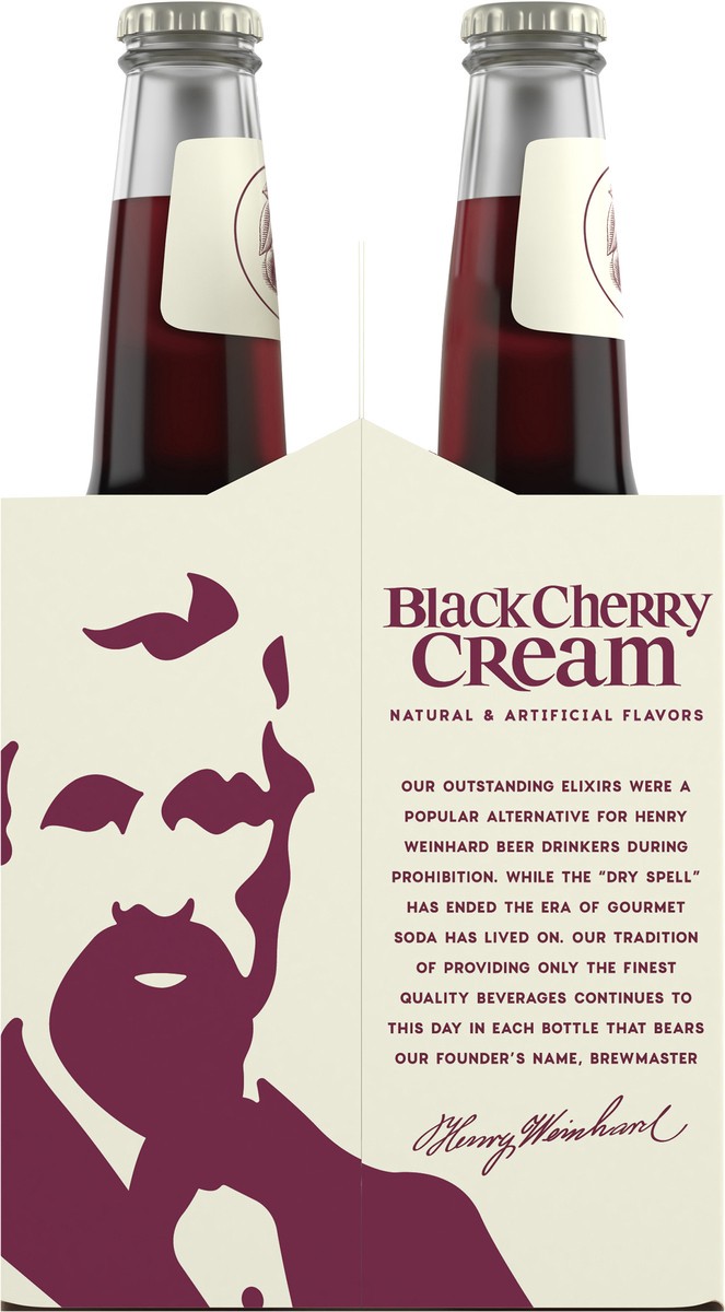 slide 7 of 9, Henry Weinhard's Black Cherry Cream Soda, 6 Pack, 12 fl. oz. Bottles, 12 fl oz