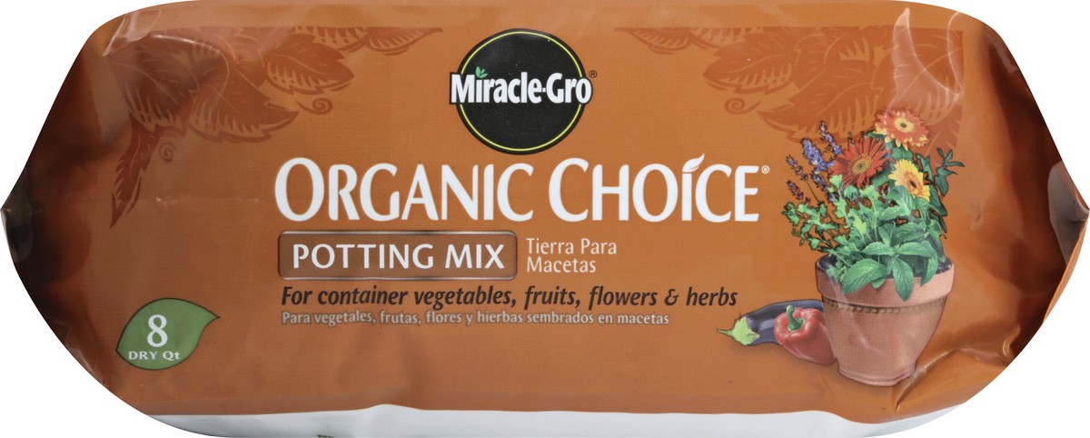 slide 11 of 12, Miracle-gro Organic Potting Mix - 8 QT, 8 qt