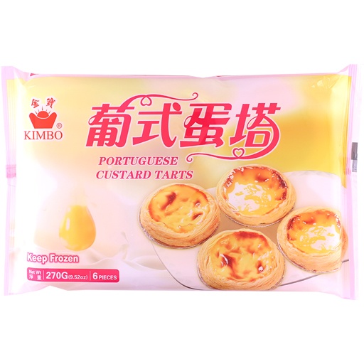 slide 1 of 1, Kimbo Hk Portuguese Custard Tarts, 9.52 oz