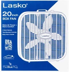 Lasko 20-Inch Box Fan - White