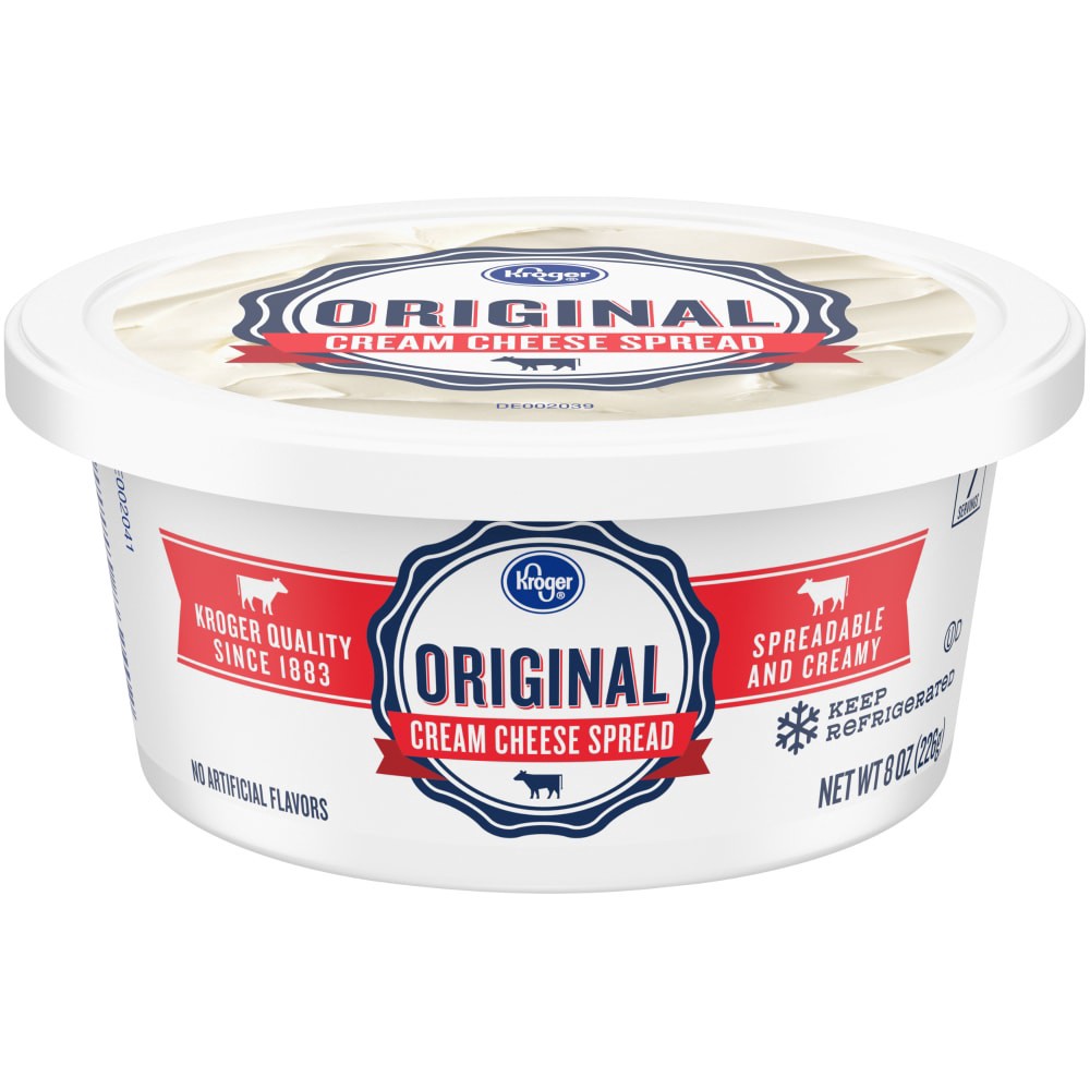 slide 1 of 3, Kroger Original Cream Cheese Spread, 8 oz