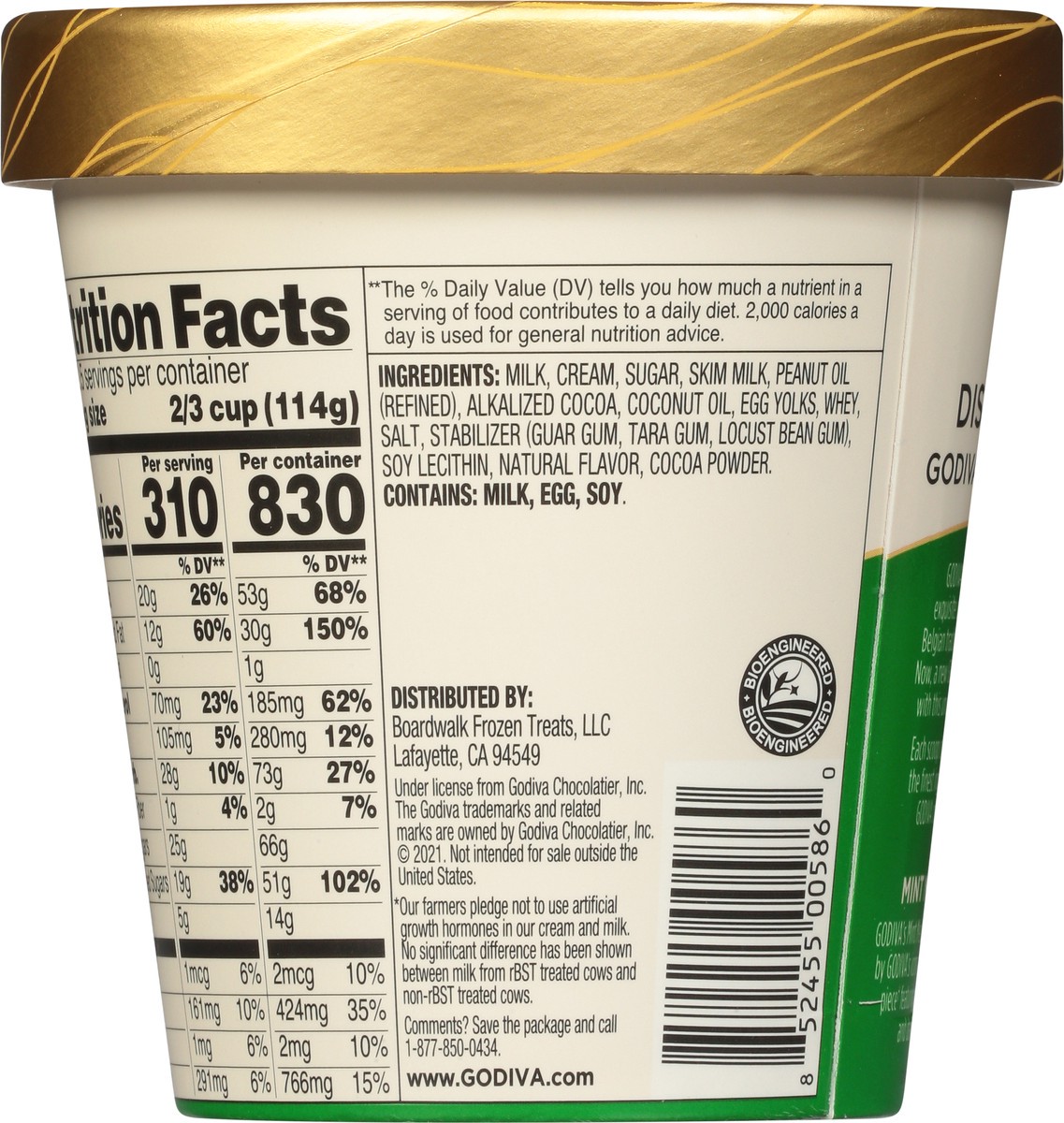 slide 5 of 9, Godiva Mint Medallion Ice Cream 14 fl oz, 14 fl oz