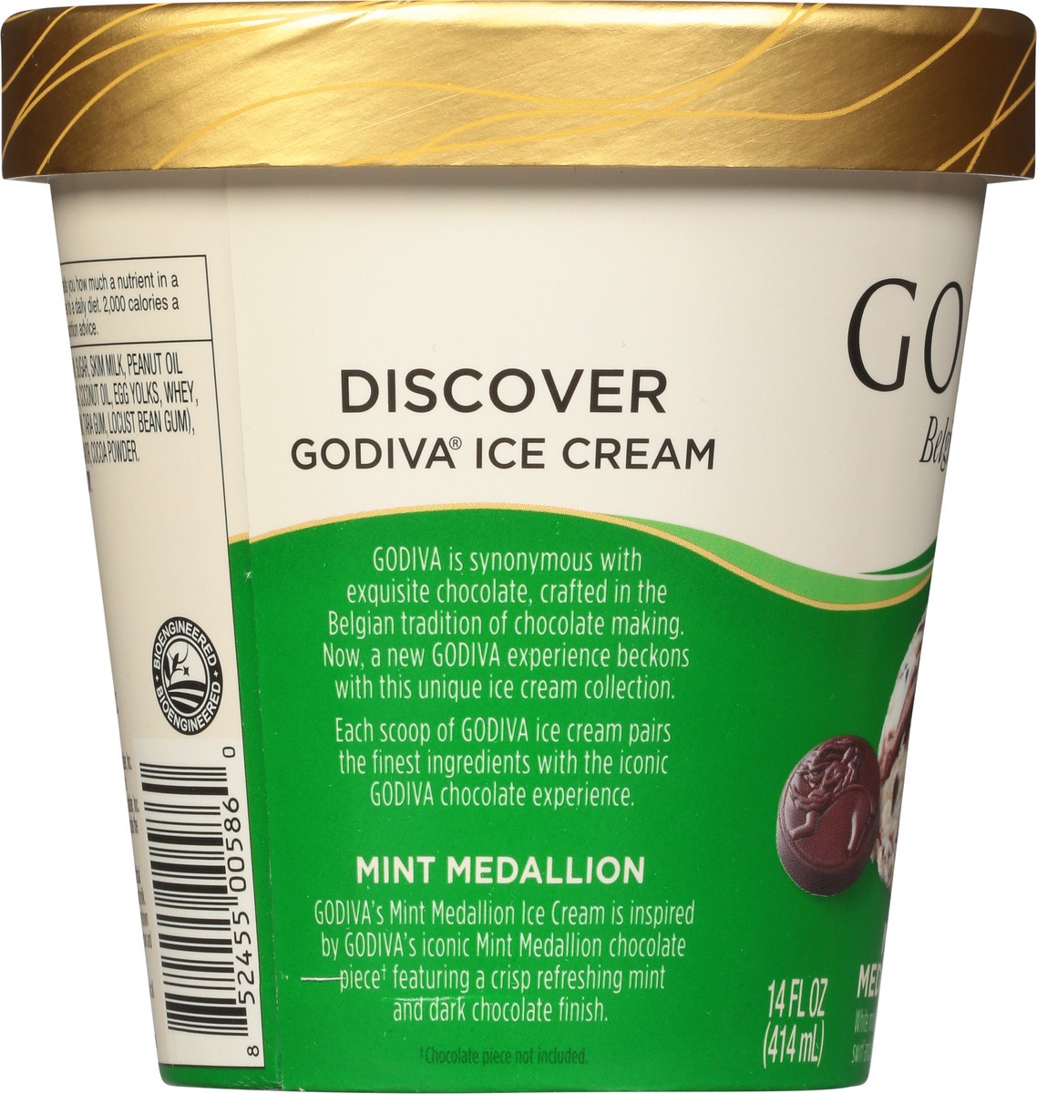 slide 7 of 9, Godiva Mint Medallion Ice Cream 14 fl oz, 14 fl oz