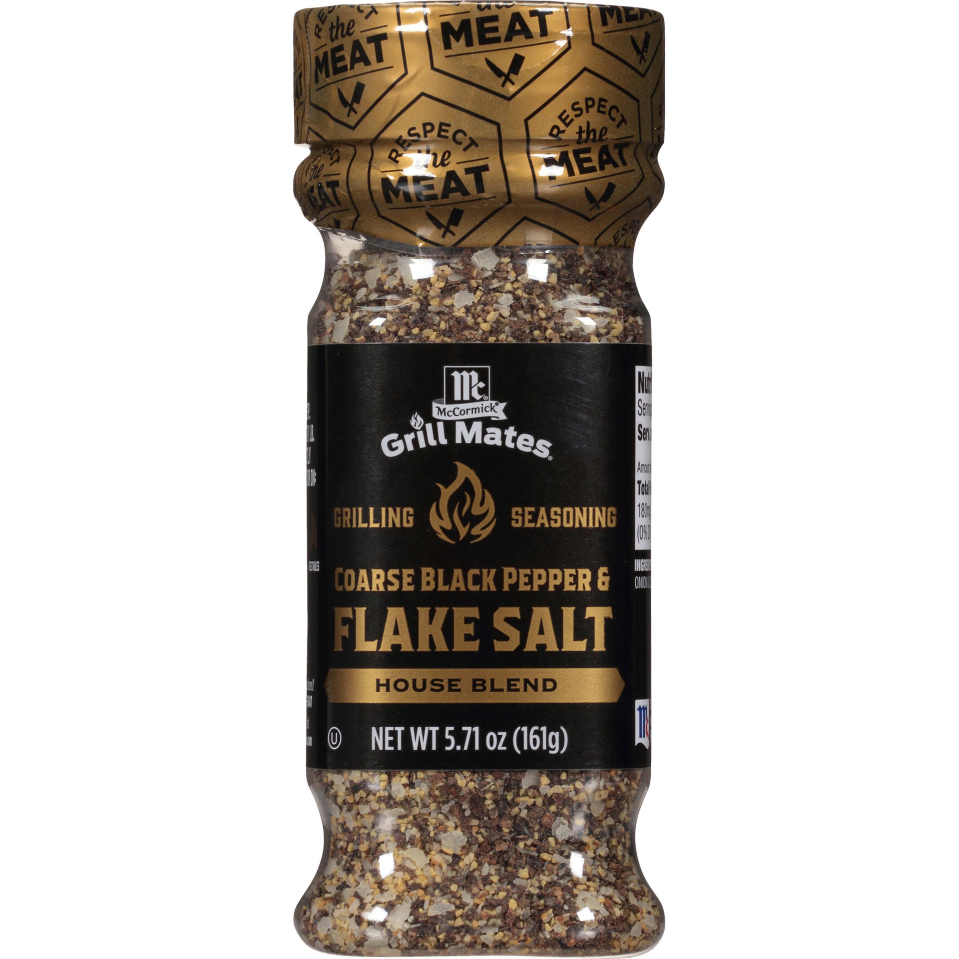 slide 1 of 7, McCormick Grill Mates Coarse Black Pepper & Flake Salt Seasoning, 5.71 oz, 5.71 oz