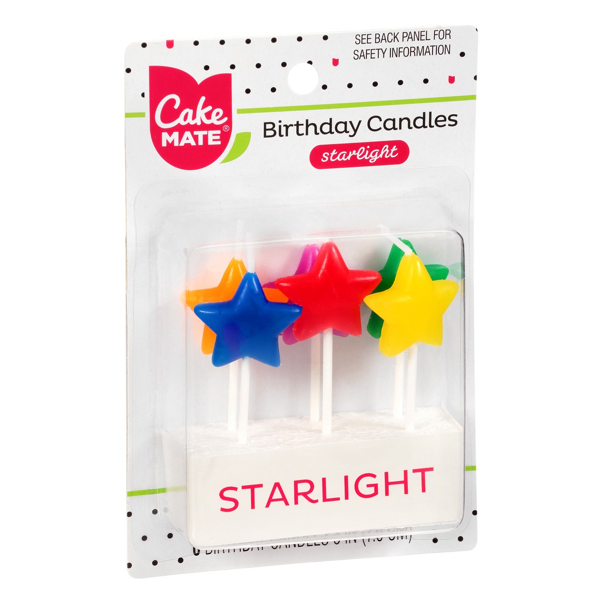 slide 2 of 9, Cake Mate Star Lights Party Candles, 6 ct