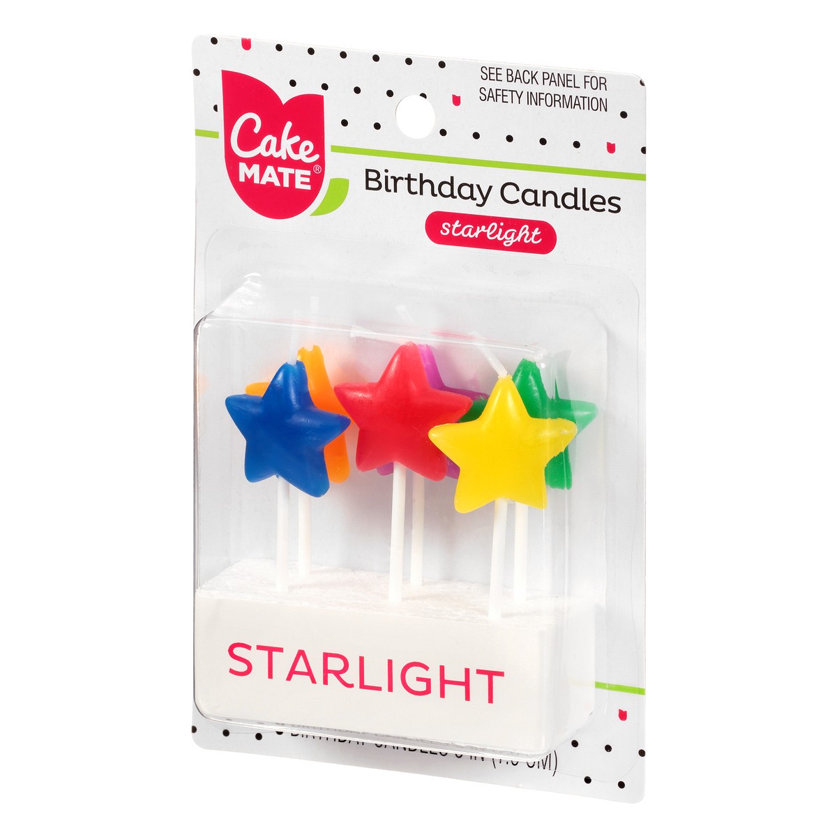 slide 3 of 9, Cake Mate Star Lights Party Candles, 6 ct