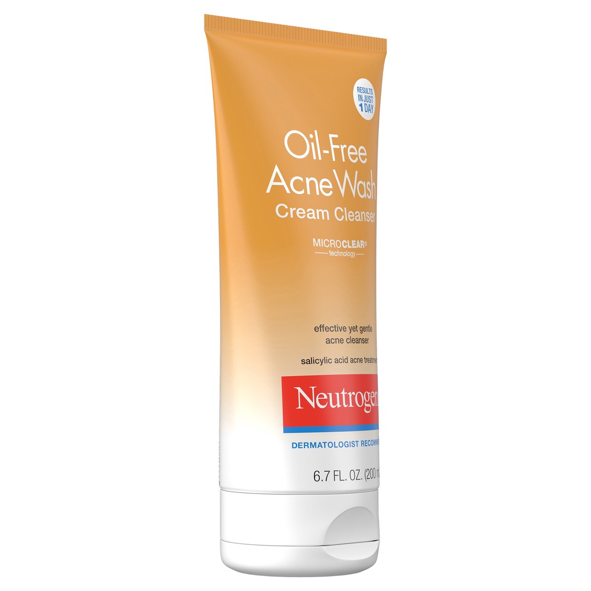 slide 9 of 10, Neutrogena Oil-Free Acne Face Wash Cream Cleanser - 6.7 fl oz, 6.70 fl oz