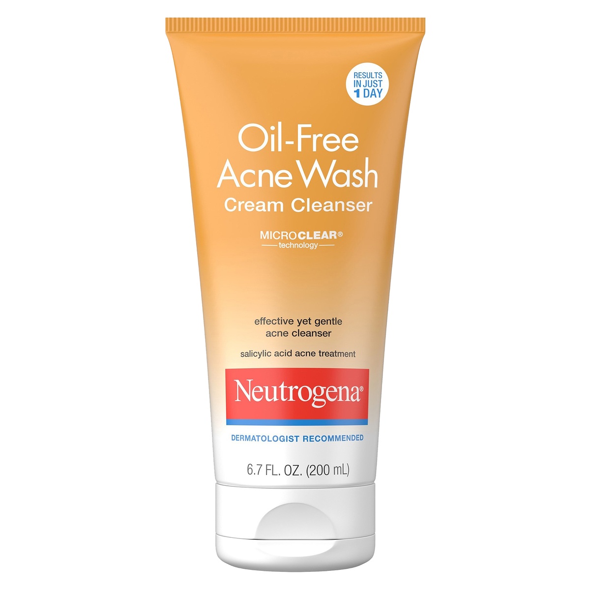 Neutrogena OilFree Acne Face Wash Cream Cleanser with 2 Salicylic