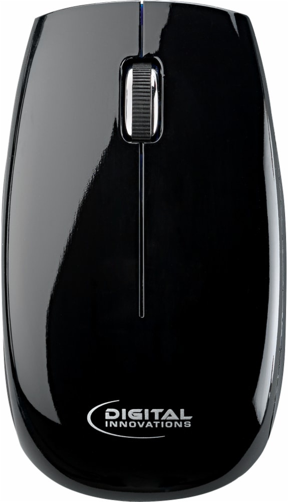 slide 1 of 1, Digital Innovations All Terrain Wired 3-Button Mouse - Black, 1 ct