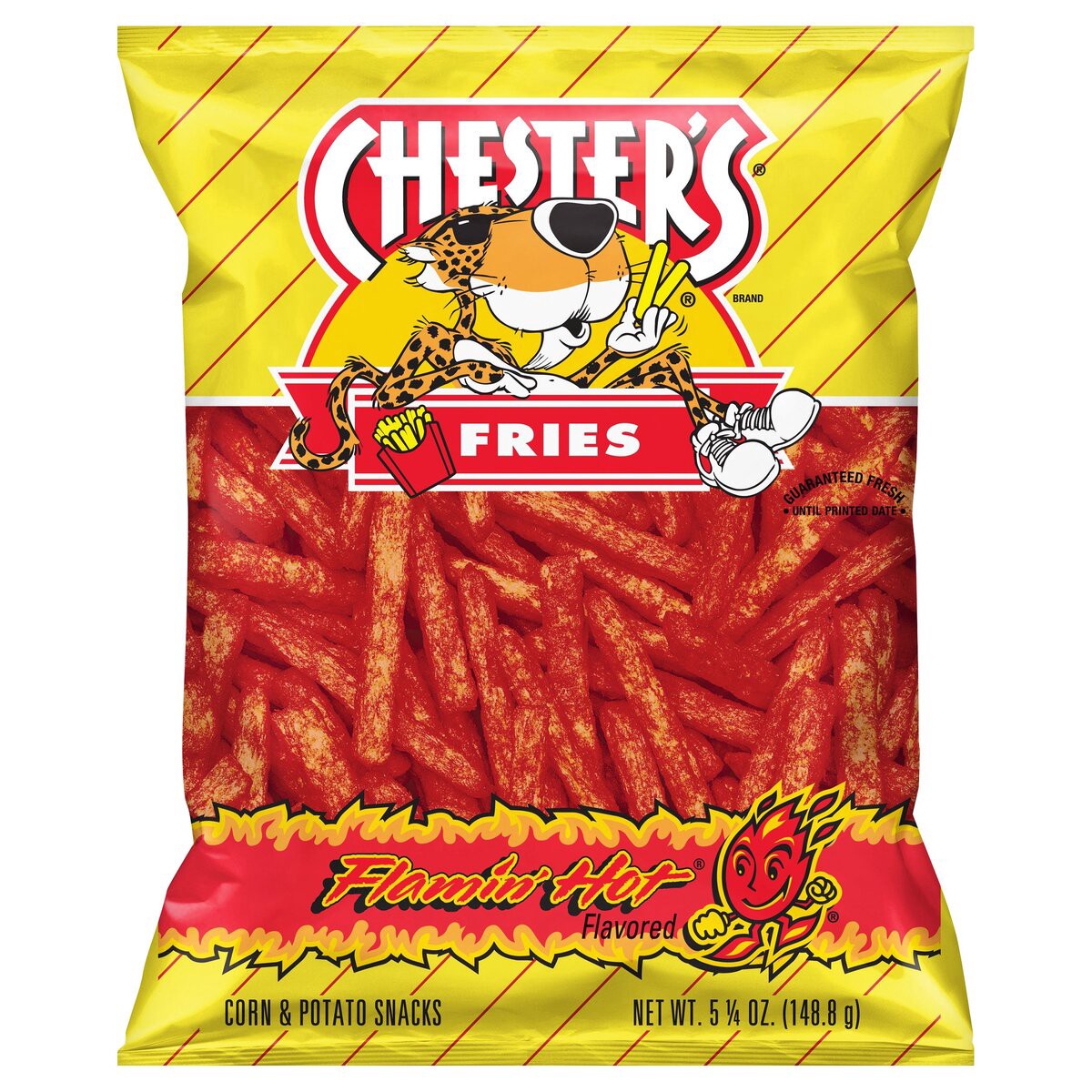 slide 1 of 2, Chester's Corn and Potato Snacks, Flamin' Hot Flavored, 5.25 oz