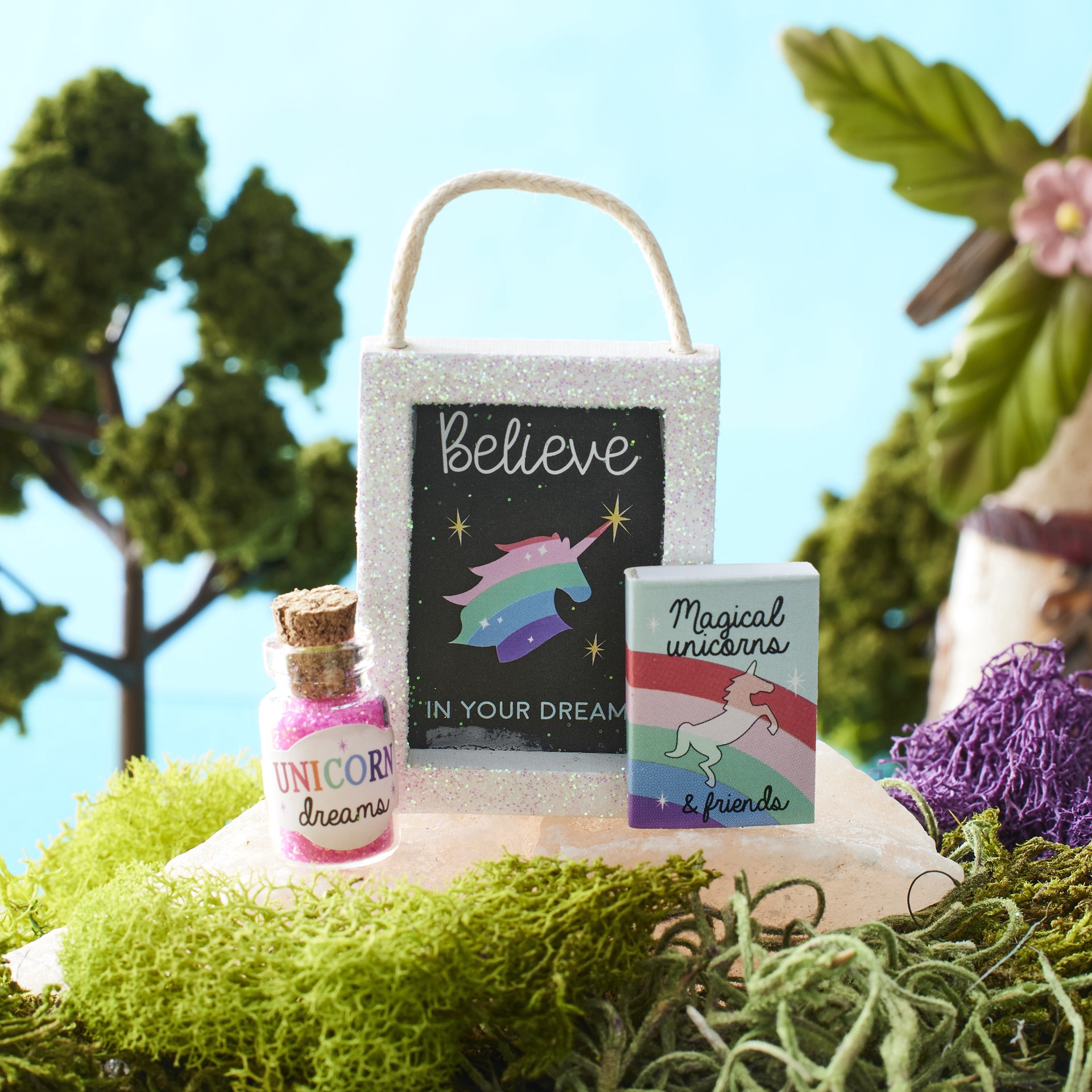 slide 2 of 3, Mini Unicorn Accessory Set By Make Market, 2.57 in x 1.34 in x 0.29 in