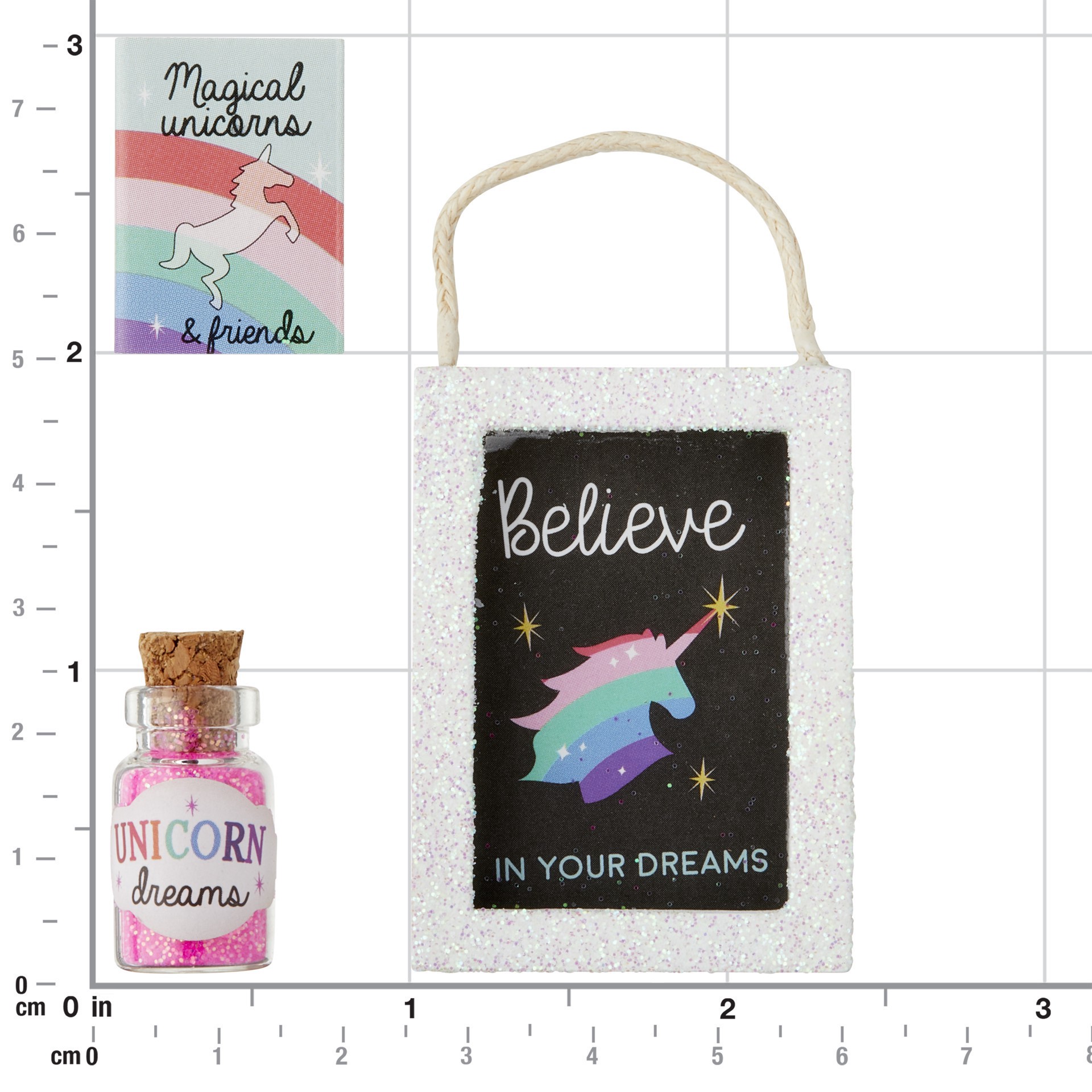 slide 3 of 3, Mini Unicorn Accessory Set By Make Market, 2.57 in x 1.34 in x 0.29 in