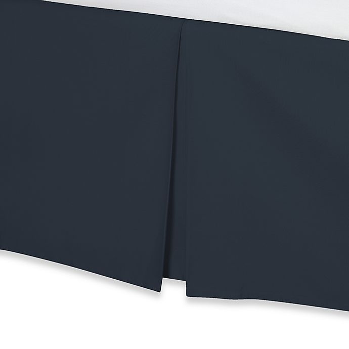 slide 1 of 1, Wamsutta 400-Thread-Count Cotton Drop California King Bed Skirt - Blue Jean, 18 in