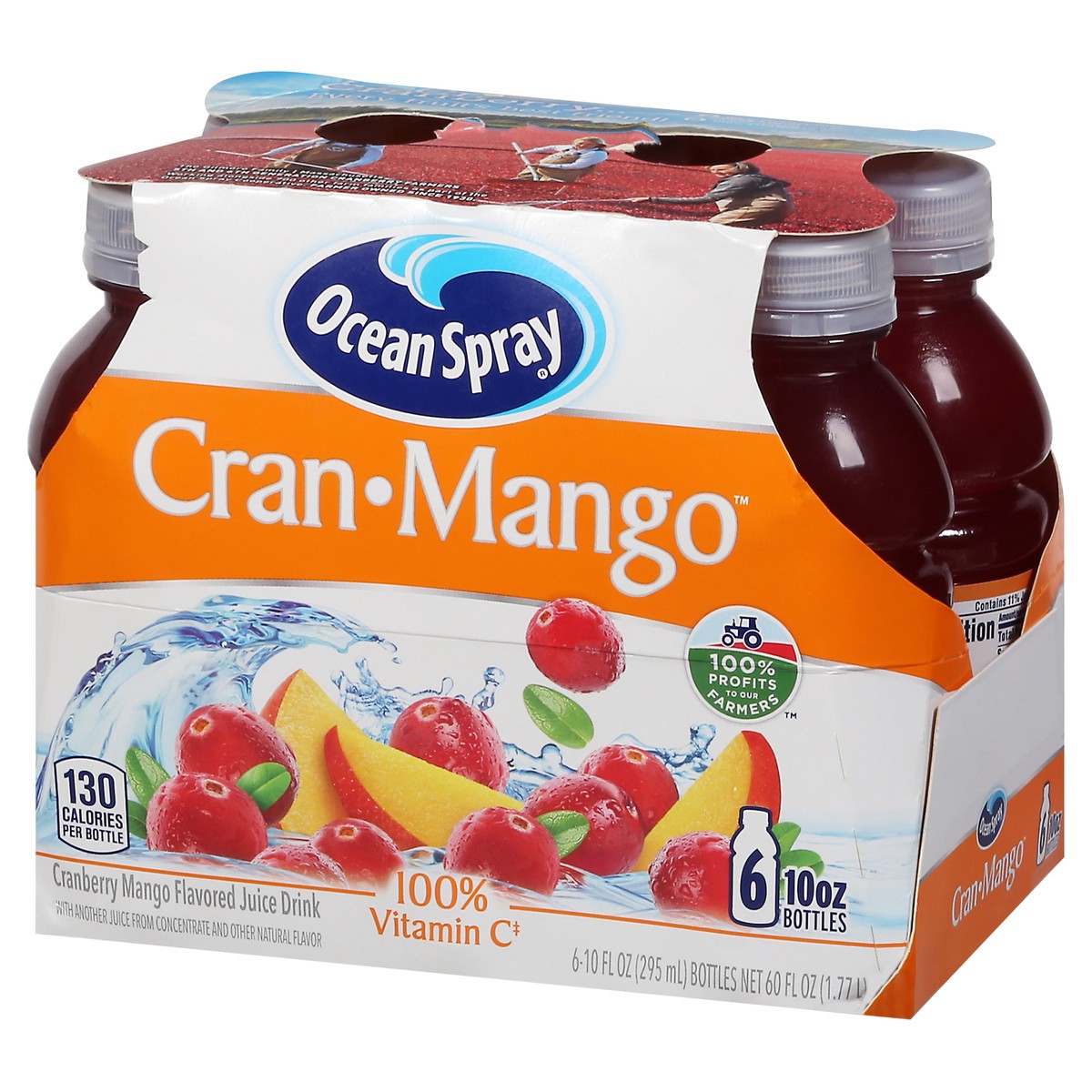 slide 9 of 12, Ocean Spray Cranberry Mango Flavored Juice Drink 6 - 10 fl oz Bottles, 60 fl oz