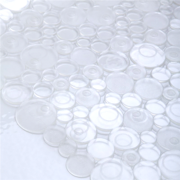 slide 1 of 1, Slip X Sea of Circles Bath Mat, Clear, 1 ct