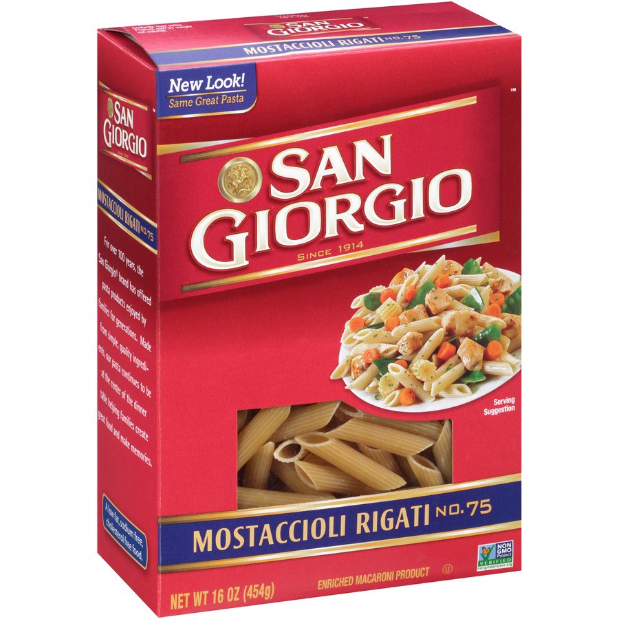 slide 8 of 8, San Giorgio No. 75 Mostaccioli Rigati 16 oz, 16 oz