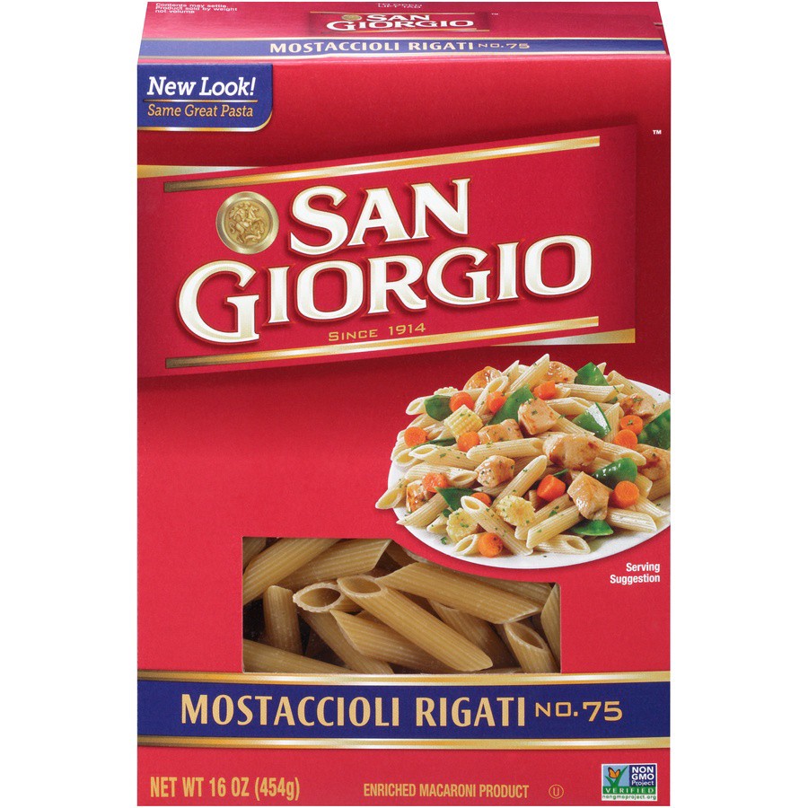 slide 1 of 8, San Giorgio No. 75 Mostaccioli Rigati 16 oz, 16 oz