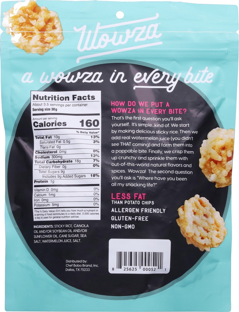 slide 7 of 12, Wowza Crunchy Rice Sea Salt Crisps 3.5 oz, 3.5 oz