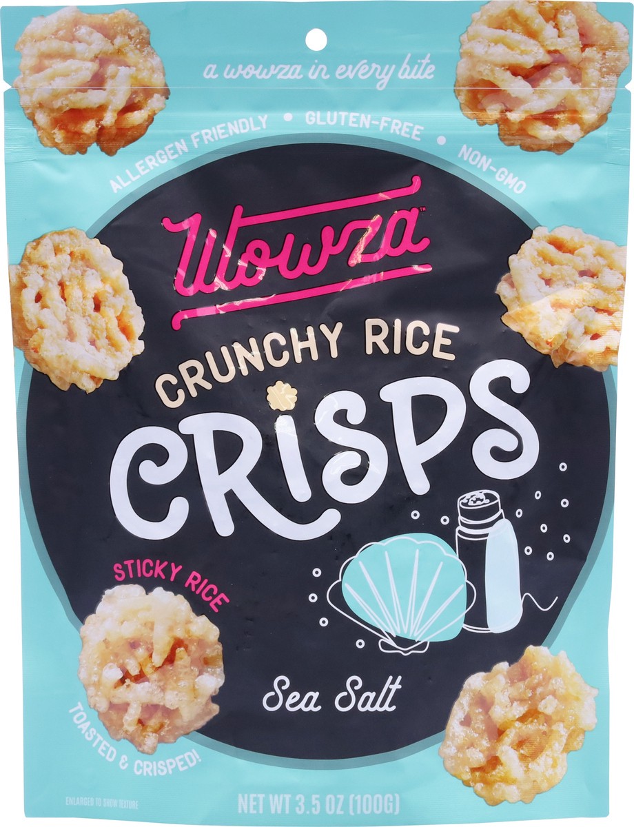 slide 6 of 12, Wowza Crunchy Rice Sea Salt Crisps 3.5 oz, 3.5 oz