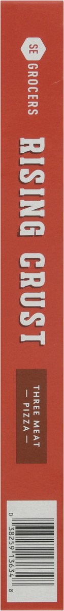 slide 9 of 14, Se Grocers Rsng Crst 3Meat Pza, 29.8 oz