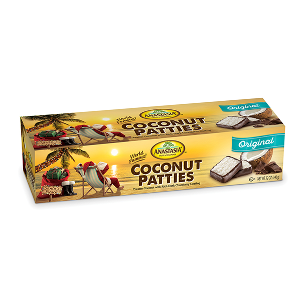 slide 1 of 1, Anastasia Orig Coconut Patties, 12 oz