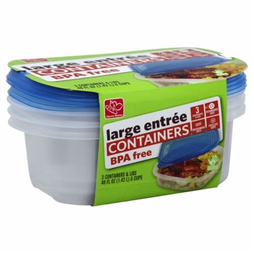 slide 1 of 4, Harris Teeter Big Bowl Container, 3 ct
