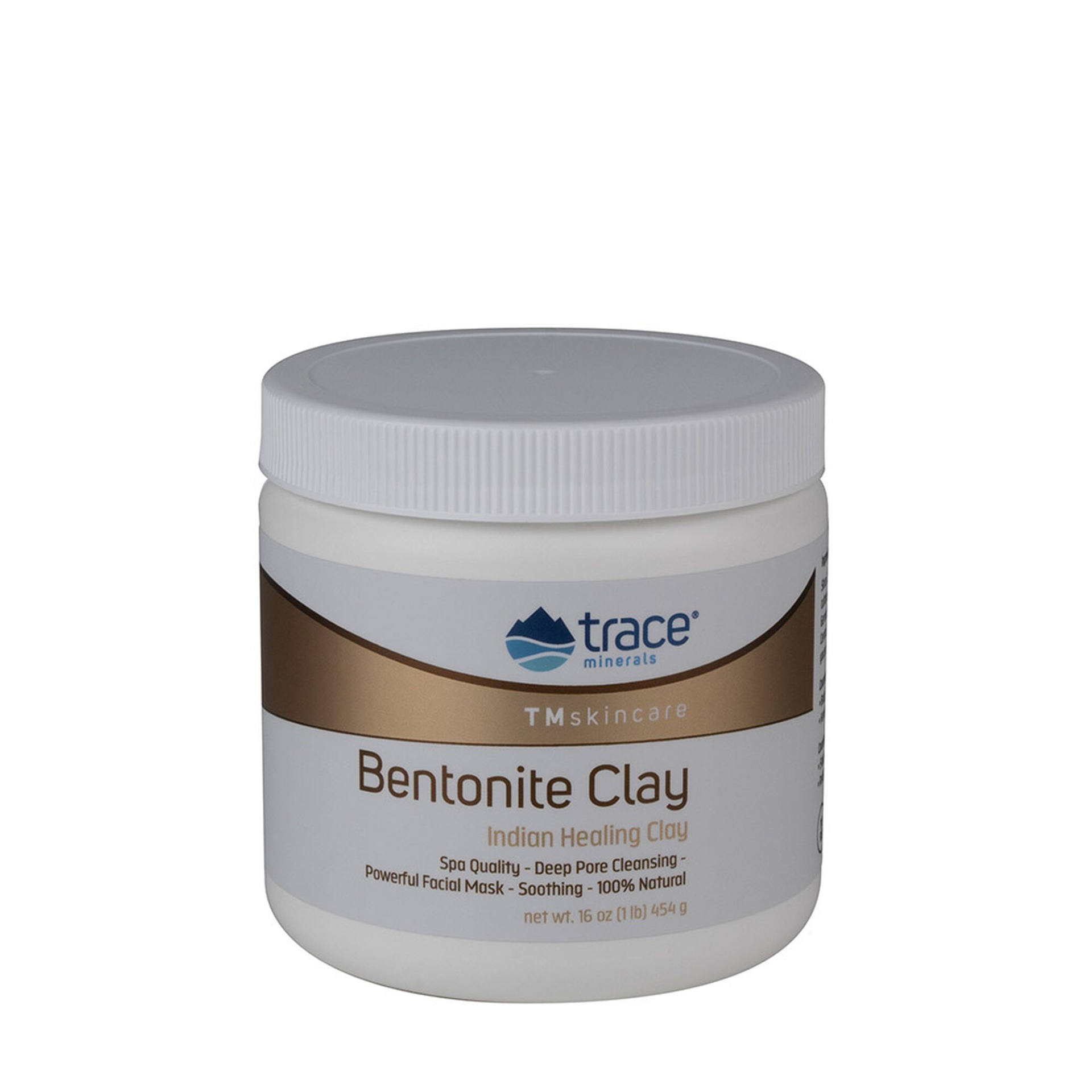 slide 1 of 1, Trace Minerals TM Skincare Bentonite Clay Deep Pore Cleansing Facial Mask, 16 oz