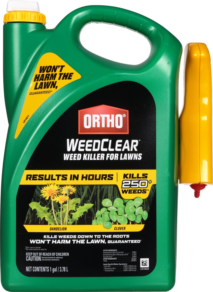 slide 5 of 9, Ortho WeedClear Weed Killer for Lawns 1 gal, 1 gal