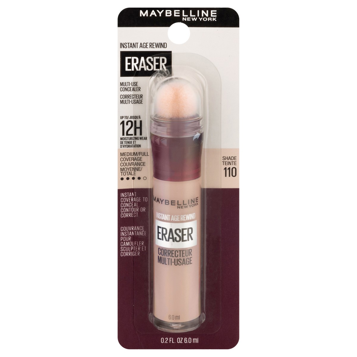 slide 1 of 9, Instant Age Rewind Shade 110 Medium/Full Coverage Eraser Multi-Use Concealer 0.2 fl oz, 0.2 fl oz