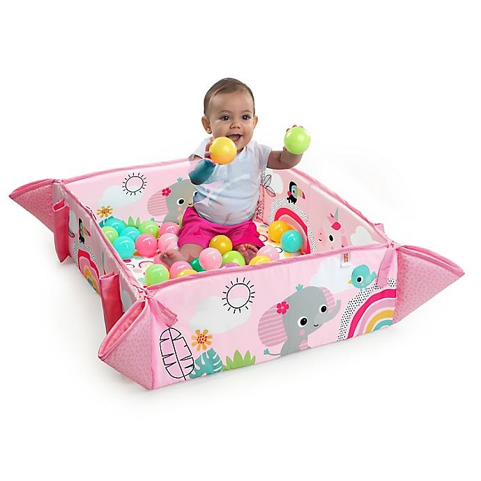 slide 2 of 4, Bright Starts Your Way Ball Play Rainbow 5-in-1 Activity Gym and Ball Pit - Pink, 1 ct