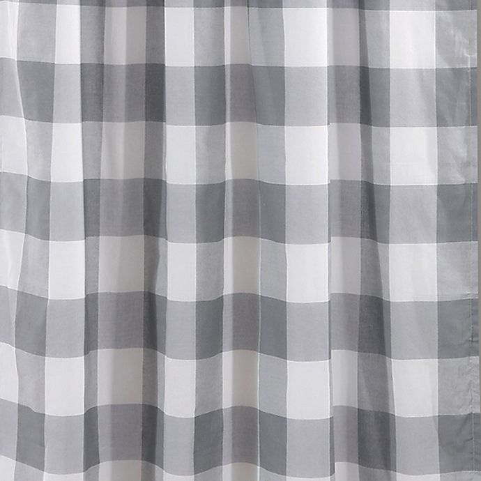 slide 3 of 3, Levtex Home Camden Rod Pocket Window Curtain Panel - Grey, 84 in