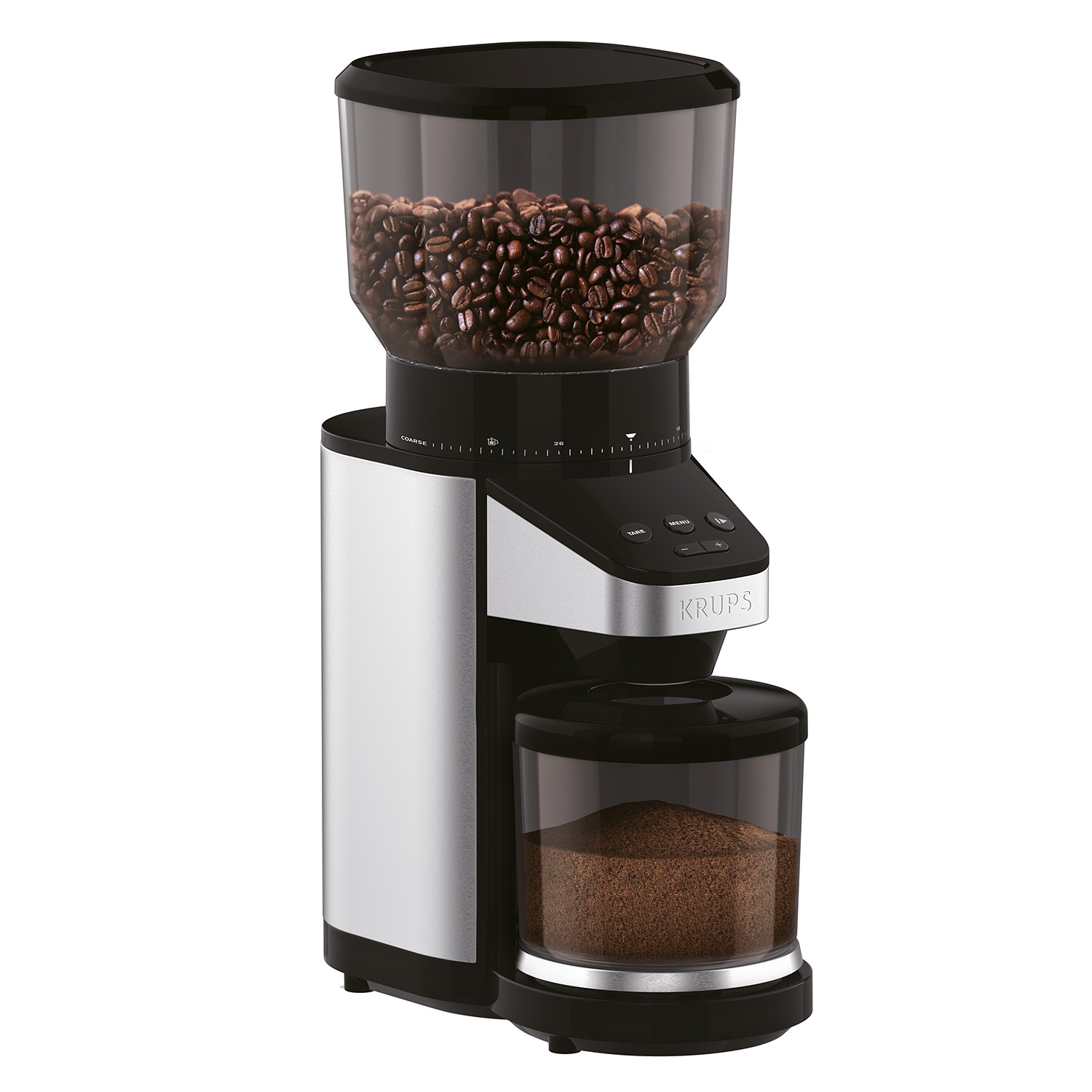 slide 1 of 1, Krups Auto-Dose Grinder with Built-In Scale, 1 ct