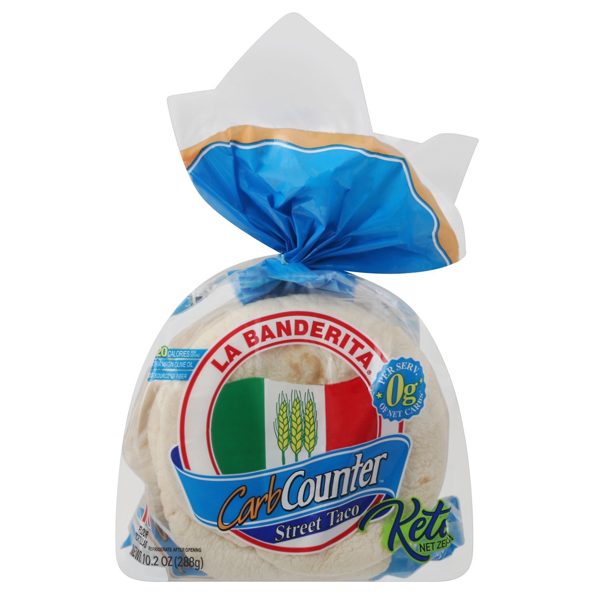 La Banderita® Carb Counter Street Taco, 4" Low Carb Tortilla, Keto