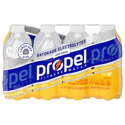 Propel Electrolyte Water Beverage Tropical Punch 12 fl oz x 8 Count