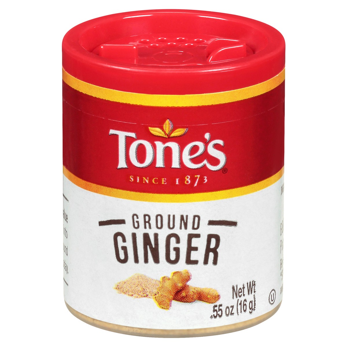 slide 1 of 9, Tone's Ginger, 0.55 oz